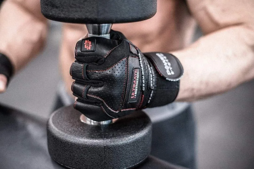 Перчатки для фитнеса Active Point Искусственная кожа XL Черные Красные