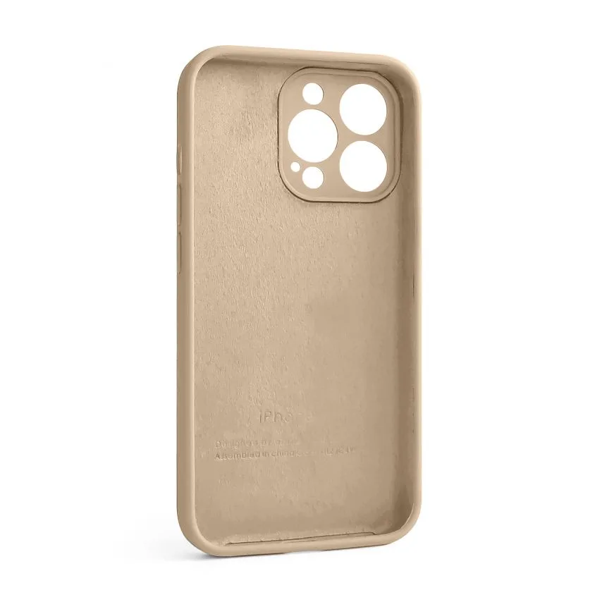 Чохол силіконовий для Apple iPhone 13 Pro  золотий закрита камера