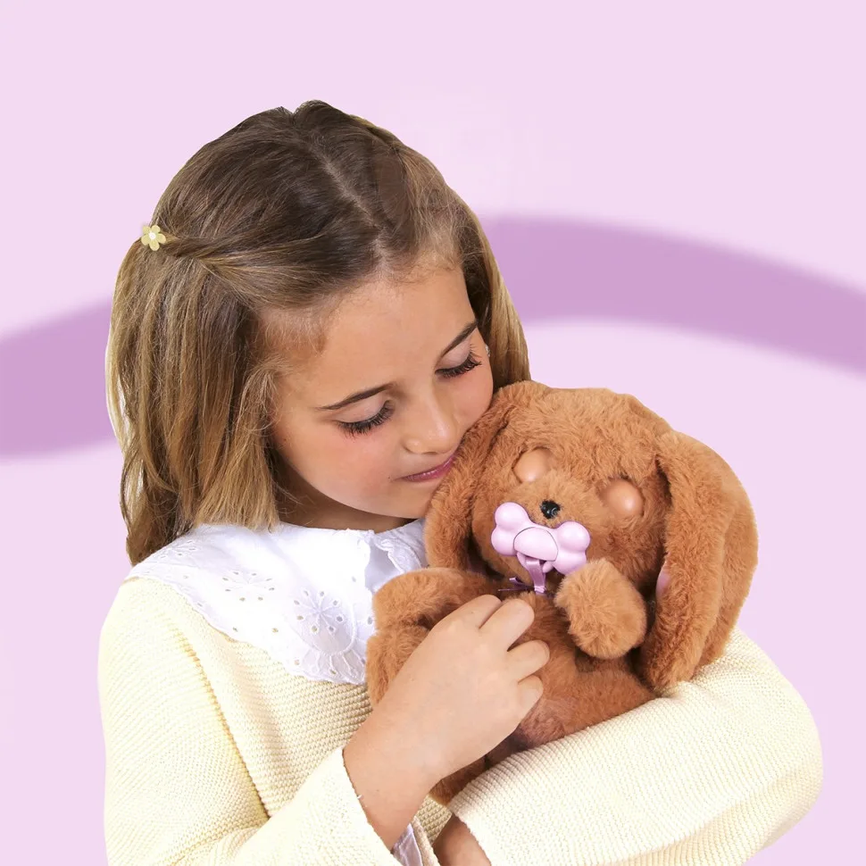 Інтерактивна іграшка щеня кокер-спанієль Baby Paws м'який 20 см рожевий
