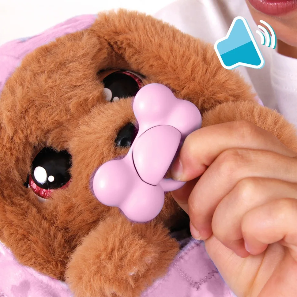Інтерактивна іграшка щеня кокер-спанієль Baby Paws м'який 20 см рожевий