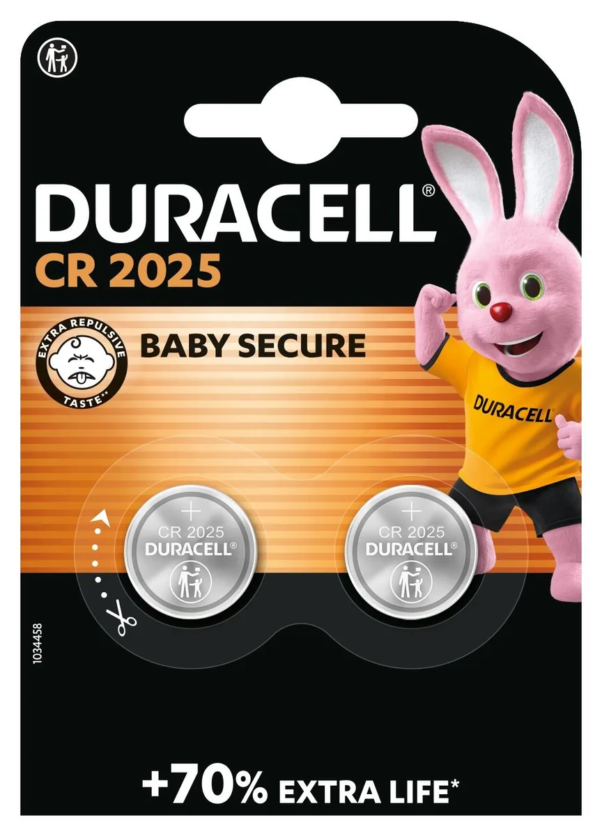 Літієва батарейка Duracell 2025 3V 2 шт.