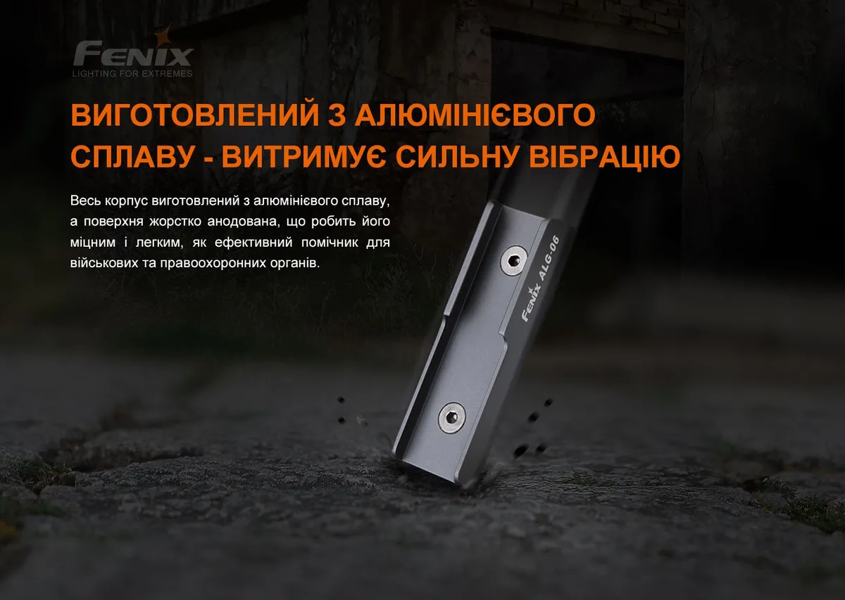 Кріплення на зброю Fenix алюміній 69х23,7х10,2 мм чорне