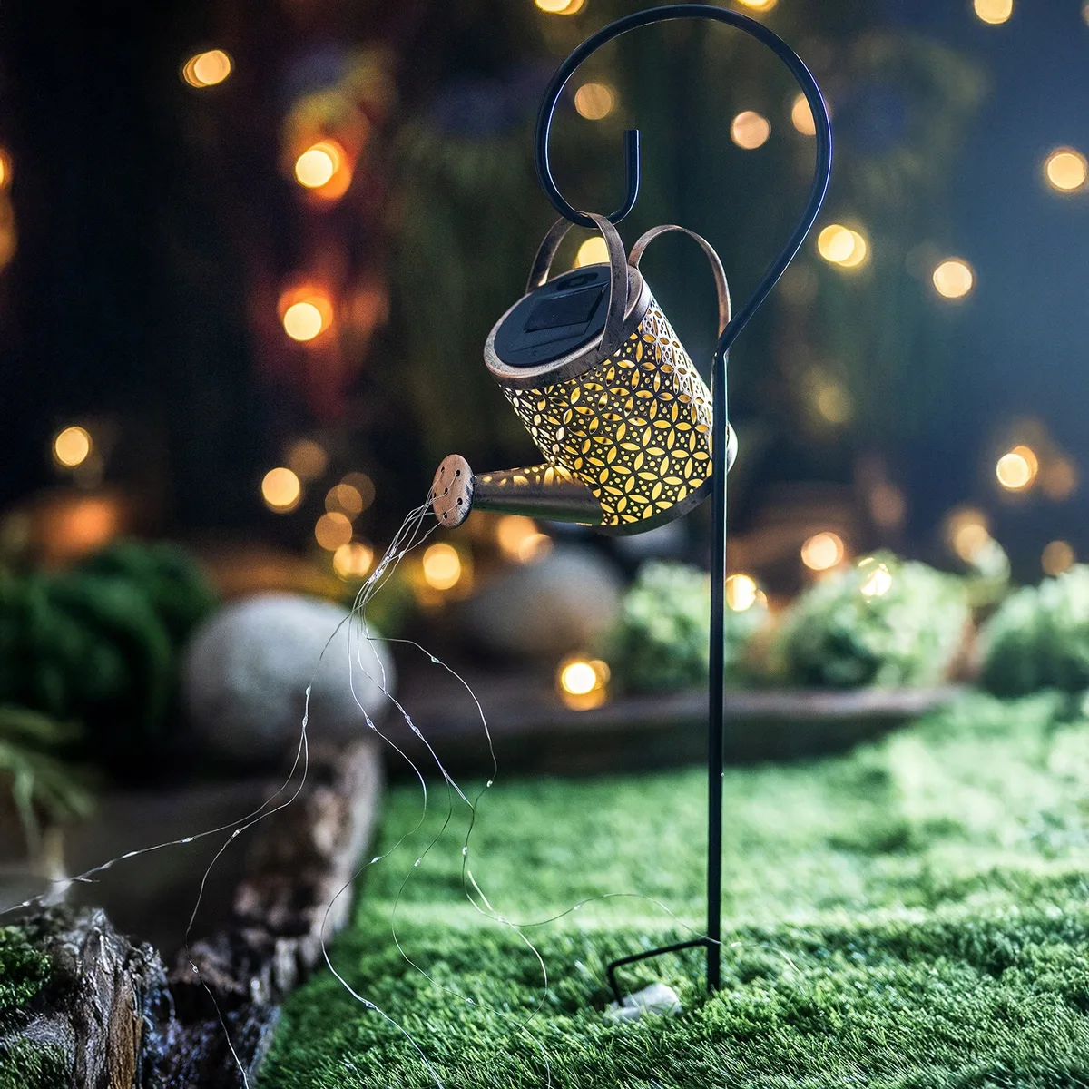 Садовая солнечная лампа LumiLED металлическая 10 см медная