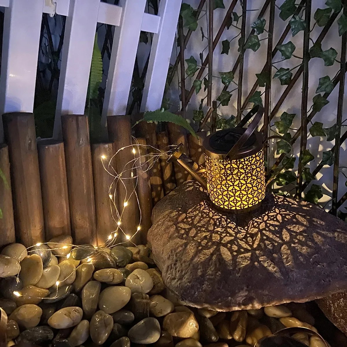 Садовая солнечная лампа LumiLED металлическая 10 см медная