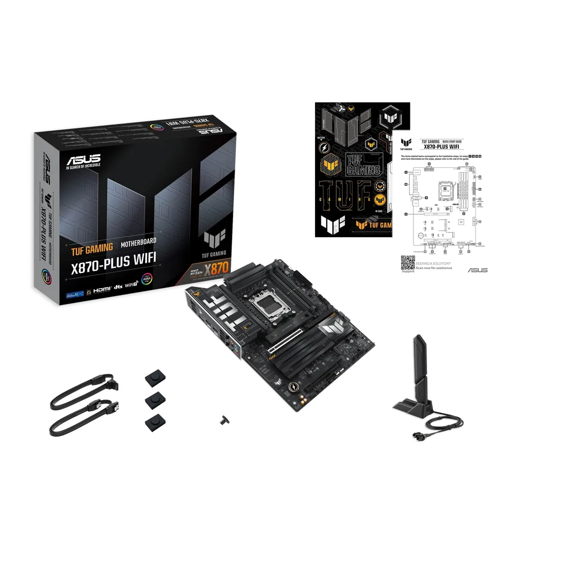 Материнська плата ASUS TUF GAMING ATX AM5 4xDDR5 Wi-Fi 7 HDMI чорна
