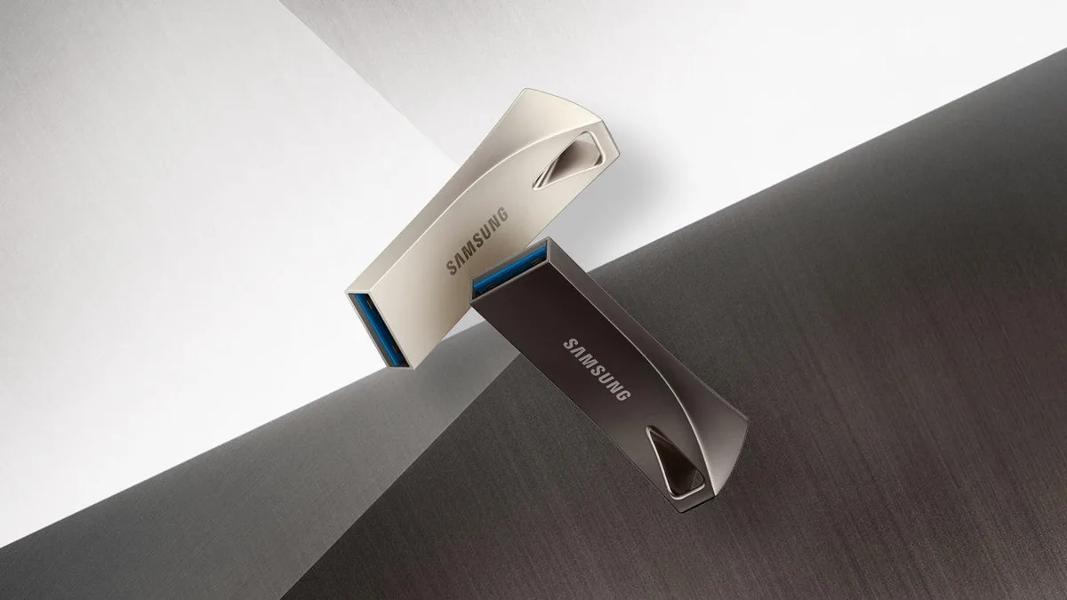 Накопичувач Samsung 512GB USB 3.1 Type-A Bar Plus Срібний