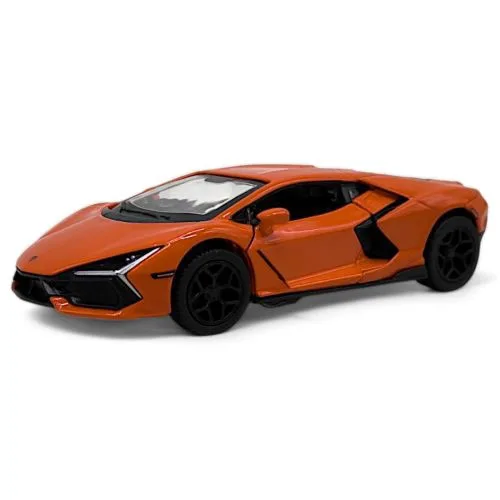 Металева машинка Kinsmart Lamborghini оранжева інерційна з відкриваючимися дверима 12,5 см