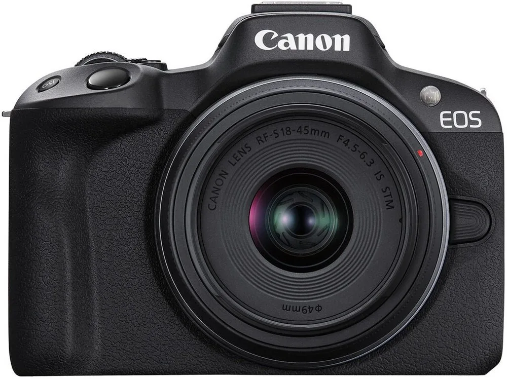 Цифрова фотокамера Canon 24,2 Мп бездзеркальна чорна з об'єктивом RF-S 18-45 IS STM
