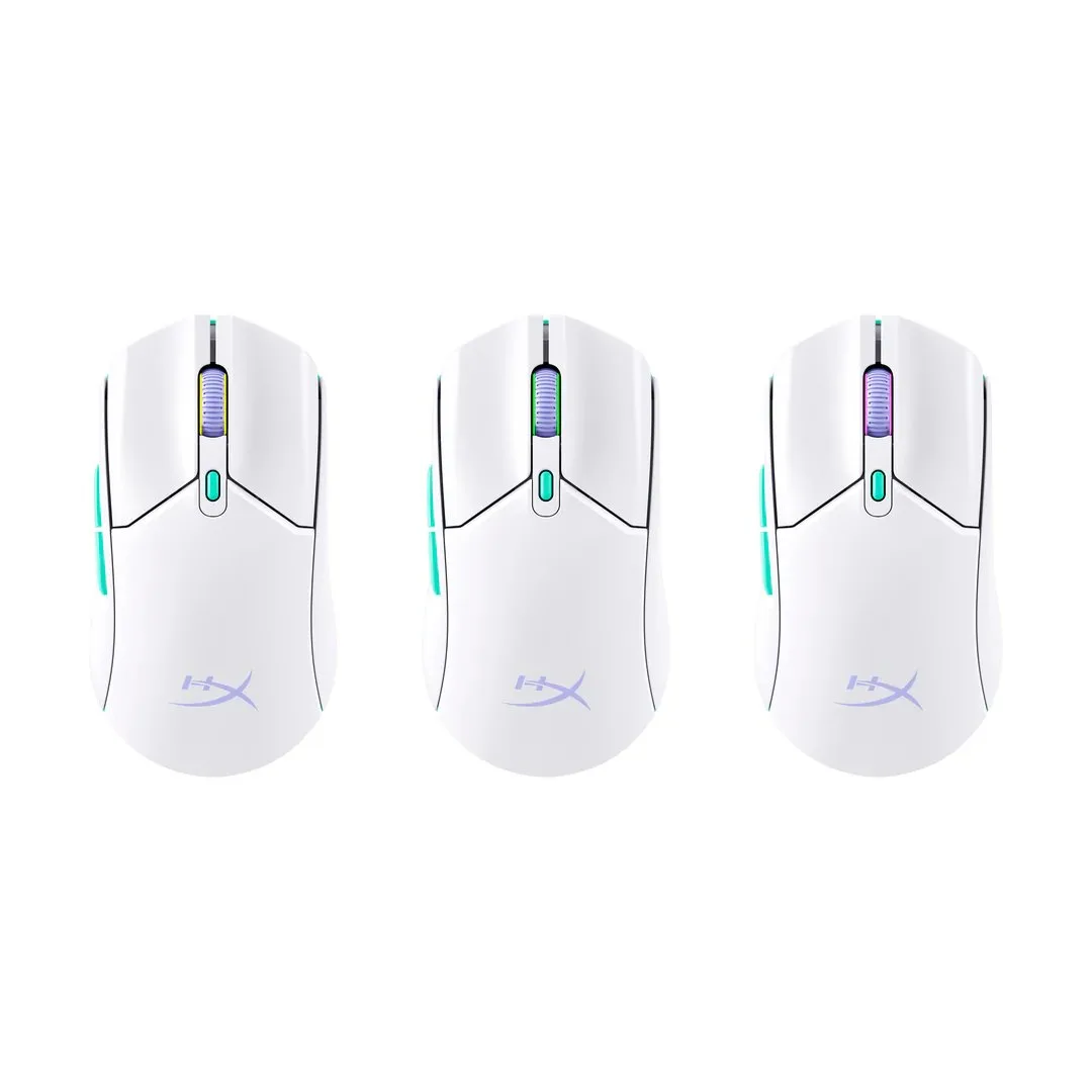 Миша HyperX Pulsefire Haste 2 Core, RGB, WL/BT, білий