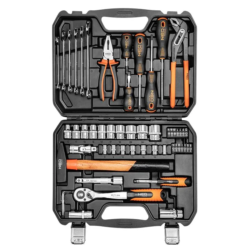 Набір інструментів Neo Tools, 1/2", 1/4", універсальний, CrV, 56шт