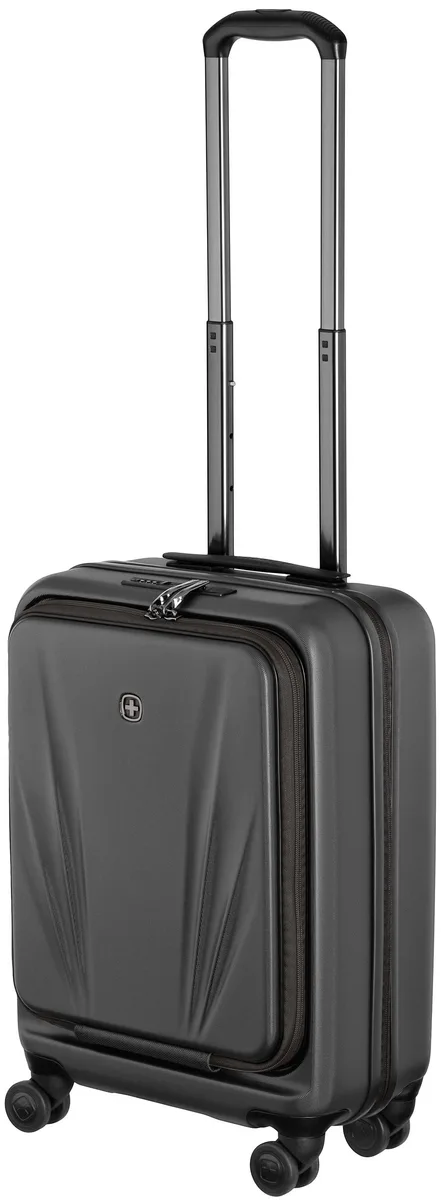 Валіза Wenger Skyon Hardside Carry-On, мала, з відсіком для н/б 16", полікарбонат, TSA, 4 колеса, розширення, USB, сірий