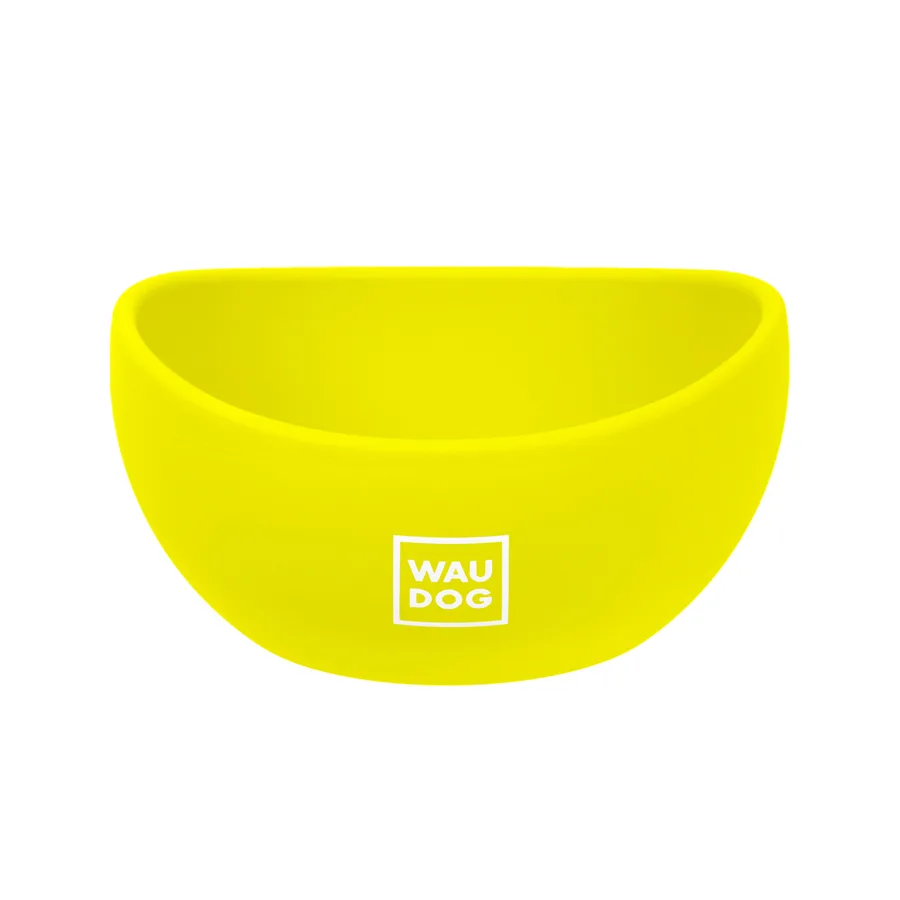 Миска WAUDOG Silicone 250 мл силікон жовта діаметр 125 мм