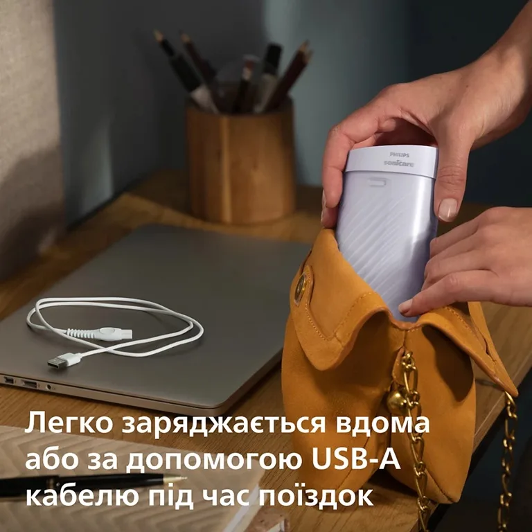 Іригатор Philips Sonicare компактний 200 мл пурпурний 3 режими 2 насадки