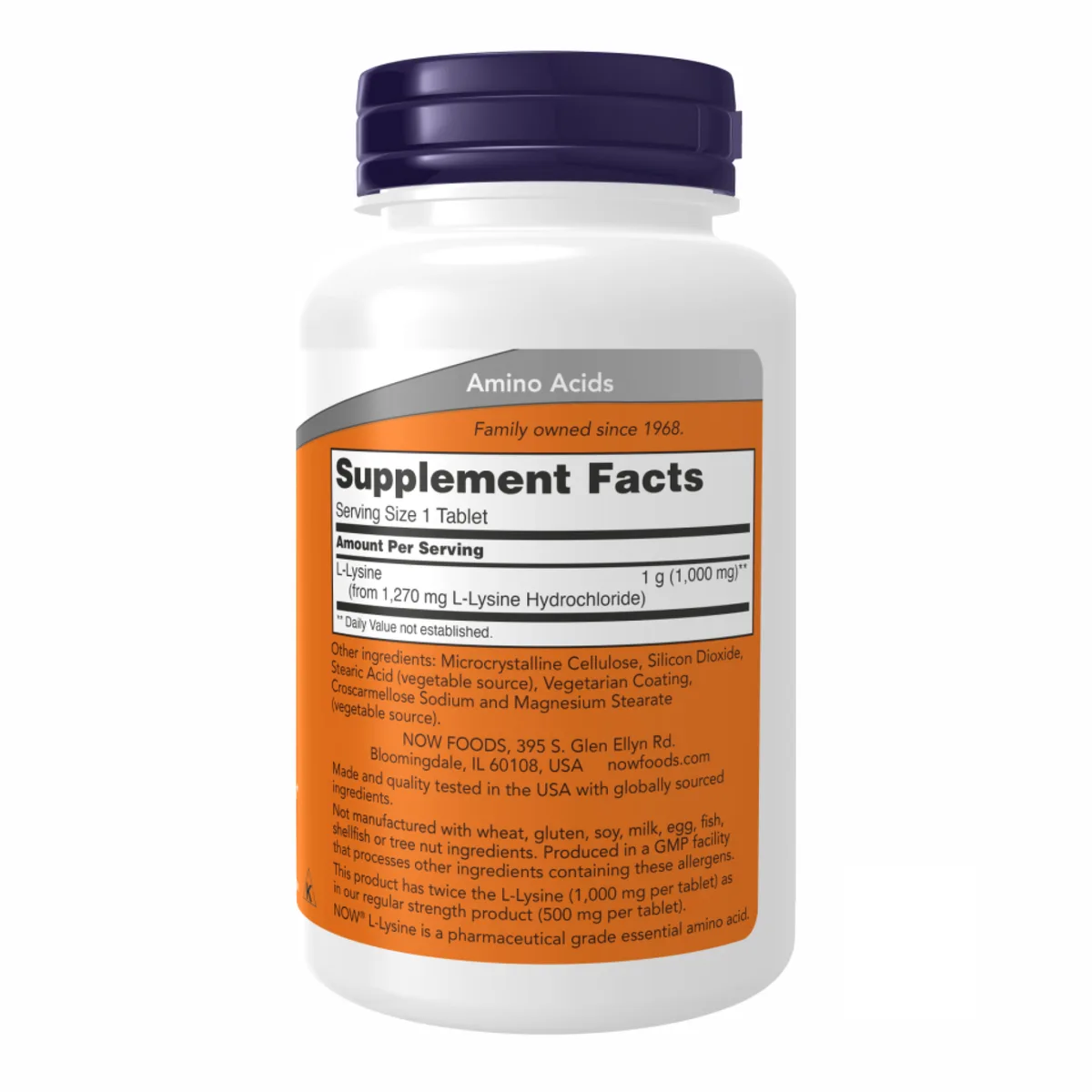 L-Lysine Now Foods 1000mg 100 таблеток