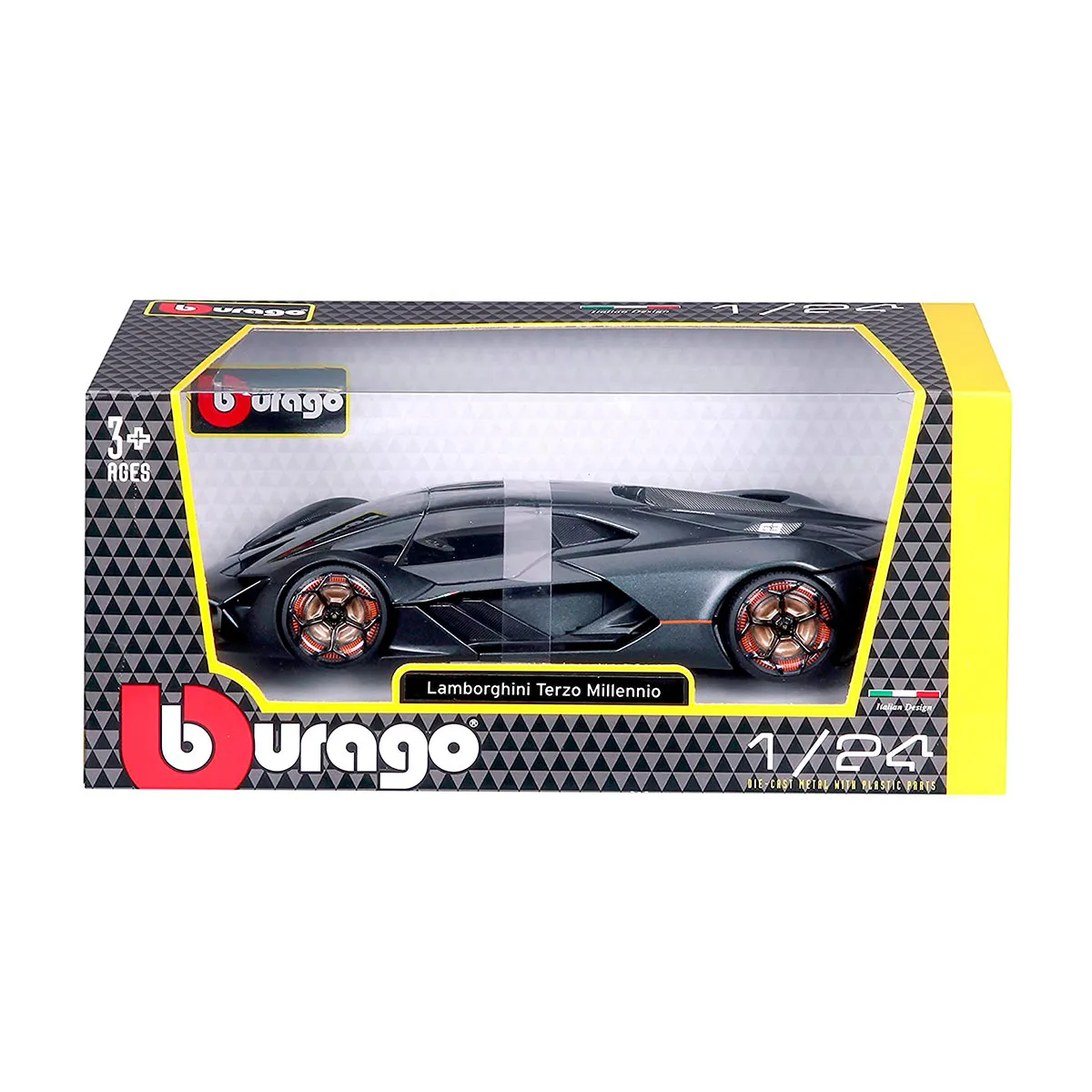 Автомодель Bburago пластик метал 1:24 зелена чорна