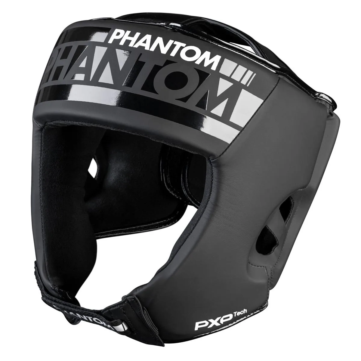 Боксерський шолом Phantom PU-шкіра універсальний чорний