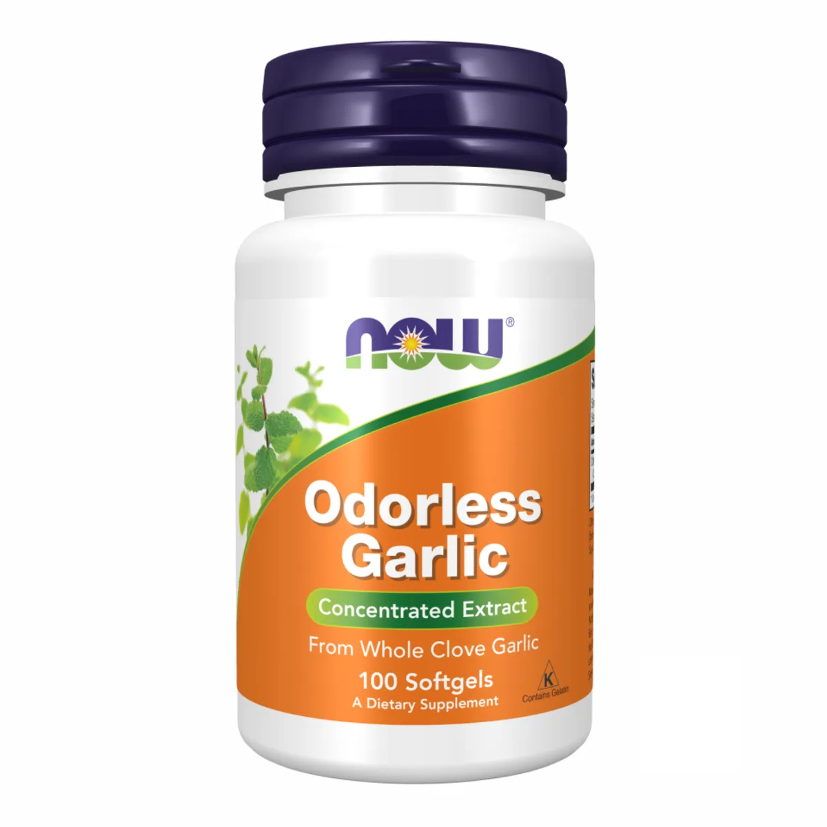 Чеснок без запаха Now Foods желатиновые капсулы 100 штук