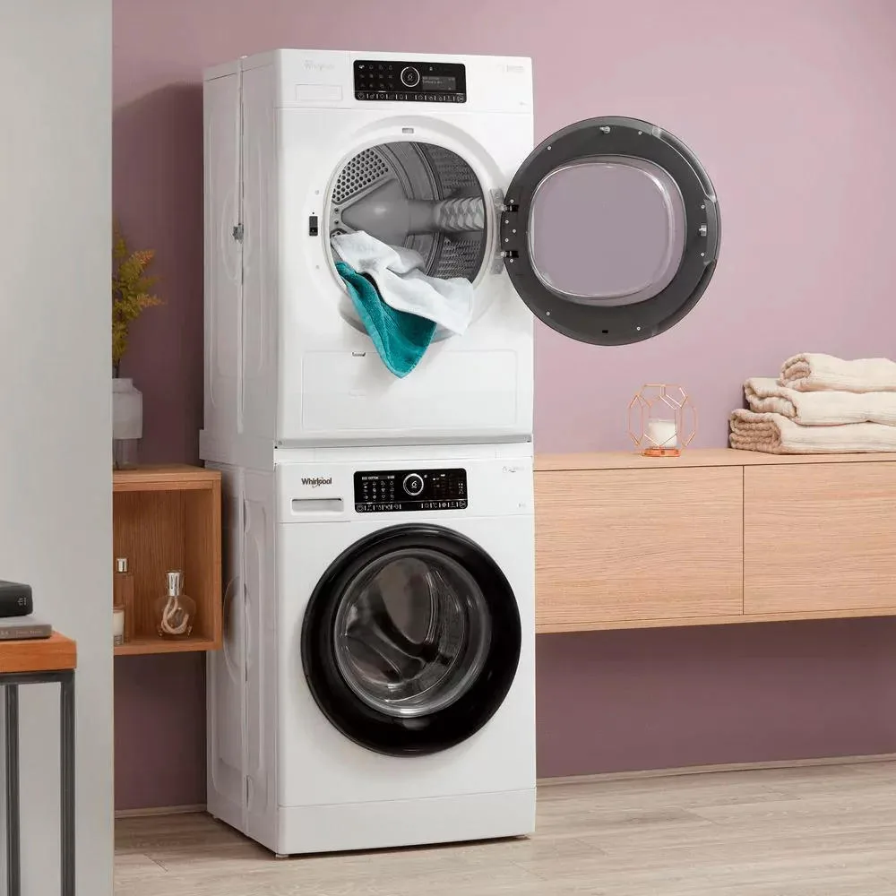Комплект для соединения стиральной и сушильной машин Whirlpool, 45-60 см, белый