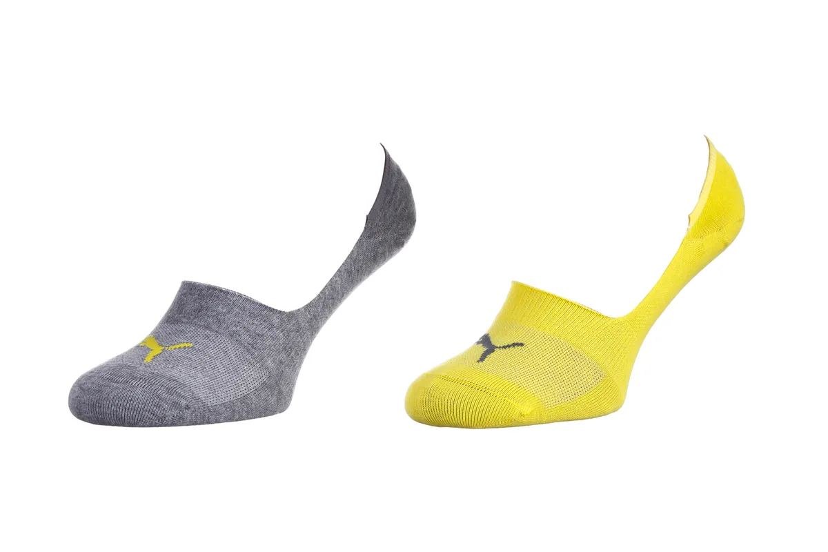 Шкарпетки Puma 76% бавовна 39-42 сірий-жовтий 2 пари