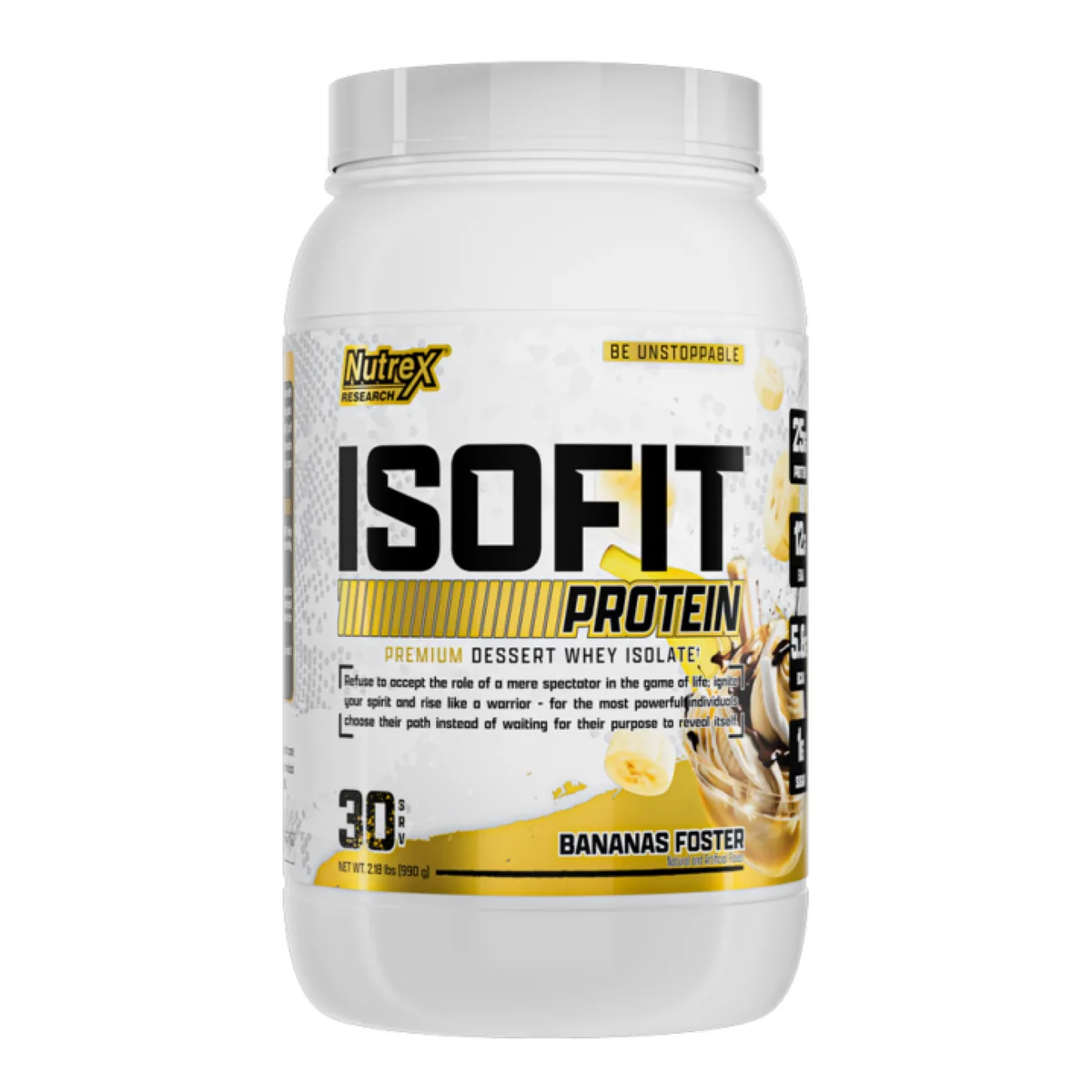 Сироватковий ізолят Nutrex Isofit 30srv 100% білка Ванільний
