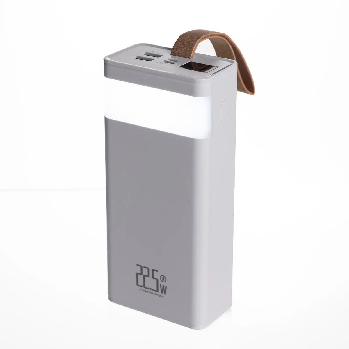 Повербанк 30000 mAh 22.5 Вт літій-полімерний білий з ліхтариком