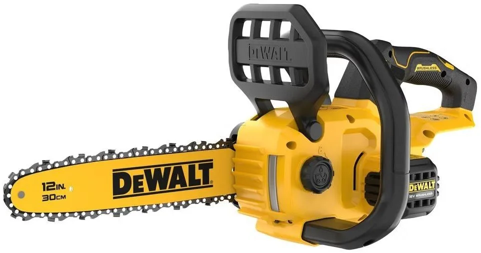 Акумуляторна ланцюгова пила DeWALT XR Li-Ion 18В з шиною 30 см та ланцюгом Oregon 3/8, 1.1 мм, вага 2.7 кг (без акумулятора та зар