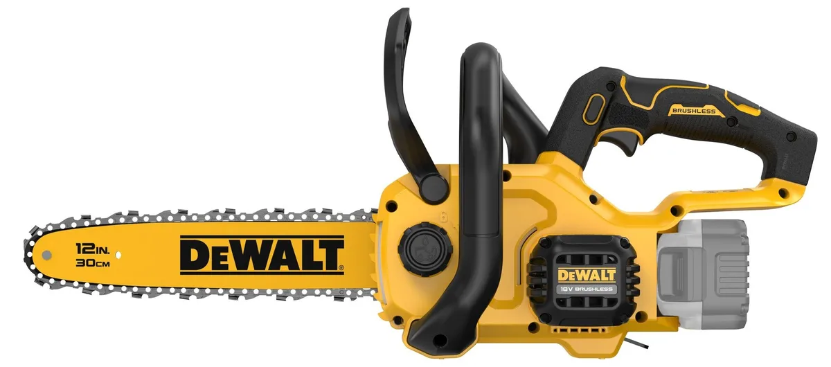 Акумуляторна ланцюгова пила DeWALT XR Li-Ion 18В з шиною 30 см та ланцюгом Oregon 3/8, 1.1 мм, вага 2.7 кг (без акумулятора та зар
