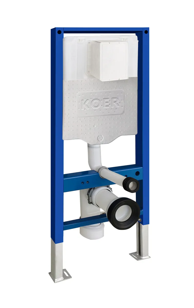 Інсталяція для підвісного унітазу KOER HDPE 500х126х1150 мм Хром