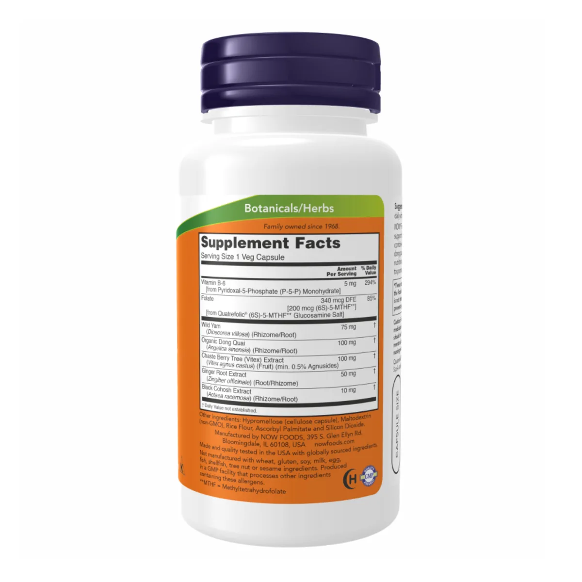 Now Foods Female Balance вегетаріанські капсули 90 vcaps з диким ямсом, витексом, донг кваем.