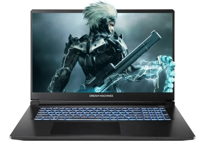 Ноутбук Dream Machines RT5050-17 17.3FHD IPS, AMD AI 7 350, 32GB, F2TB, NVD5050-8, DOS, чорний