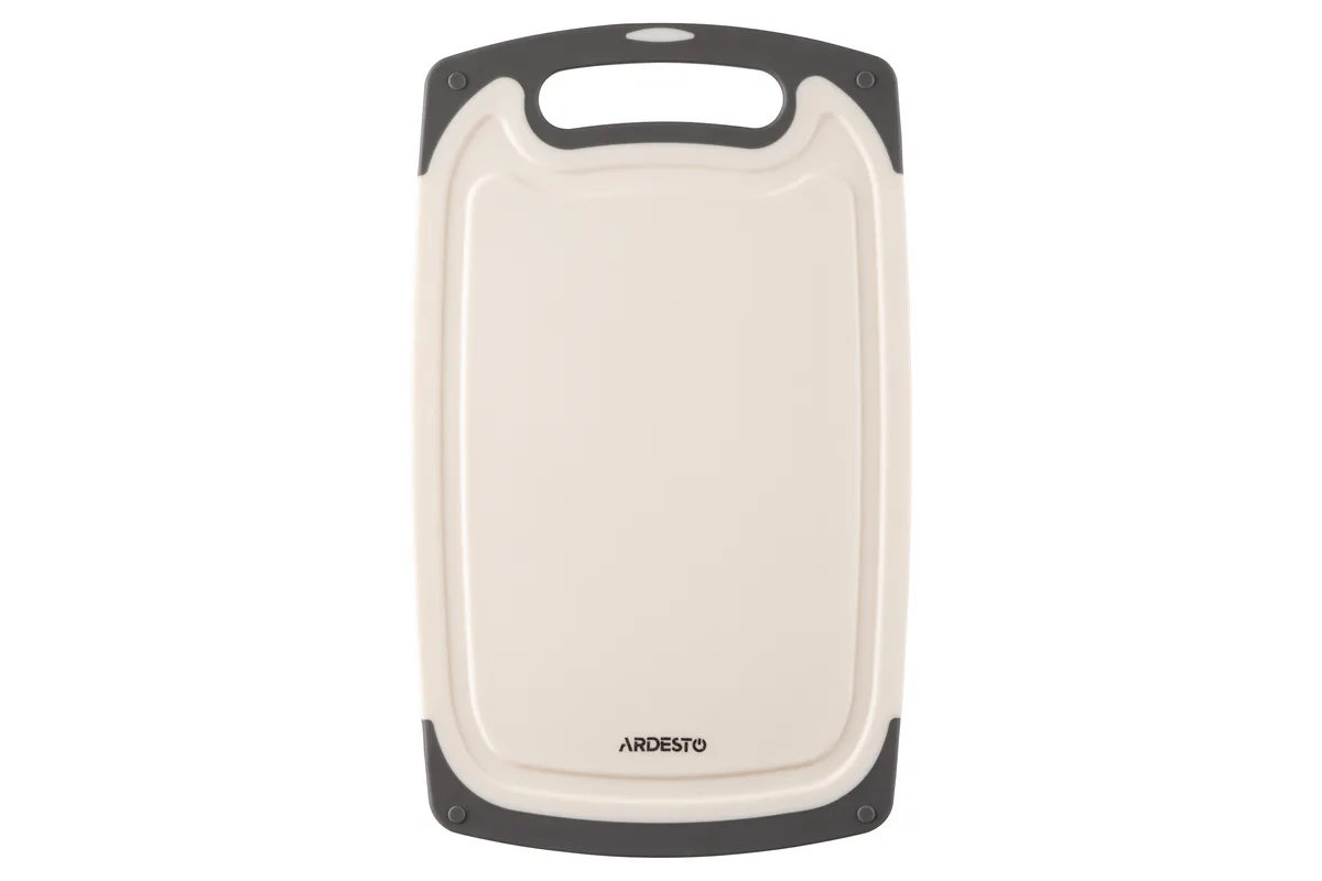 Дошка для нарізки ARDESTO Gemini, 33х20х0.85 см, пластиковий матеріал, білий колір.
