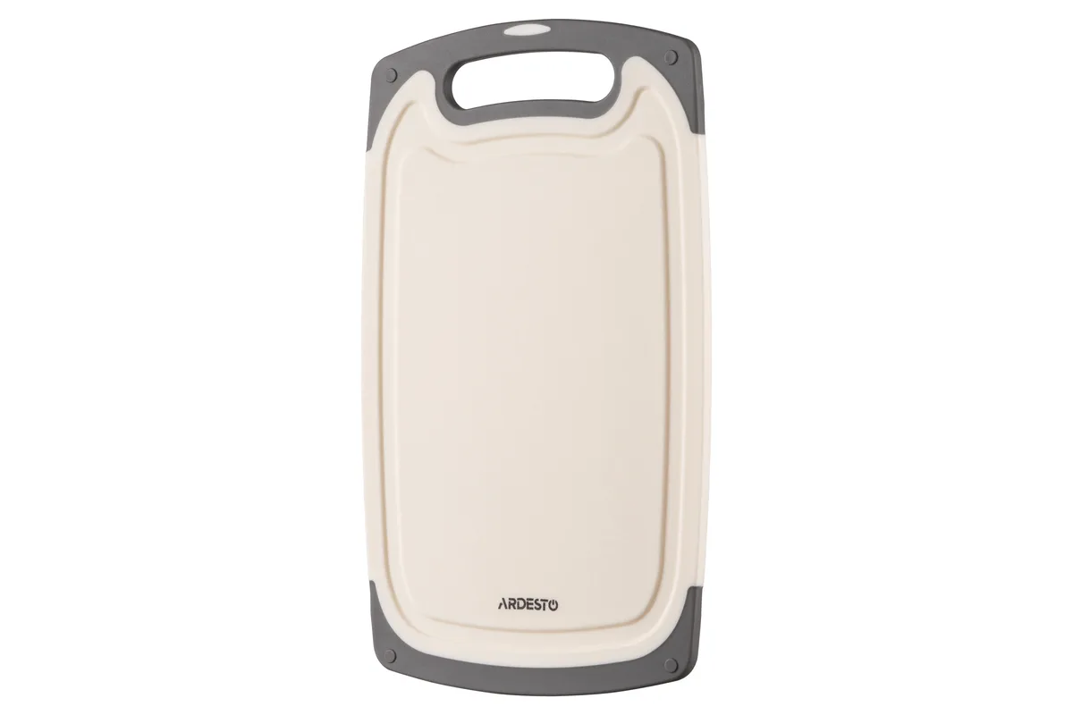 Дошка для нарізки ARDESTO Gemini, 33х20х0.85 см, пластиковий матеріал, білий колір.