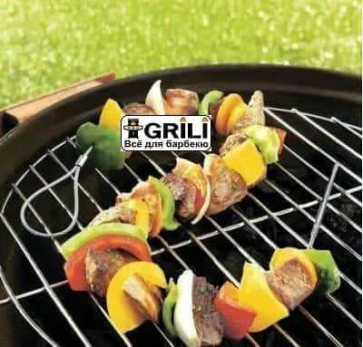 Огнеупорные гибкие шампуры Big Green Egg нержавеющая сталь 50 см металл 2 шт
