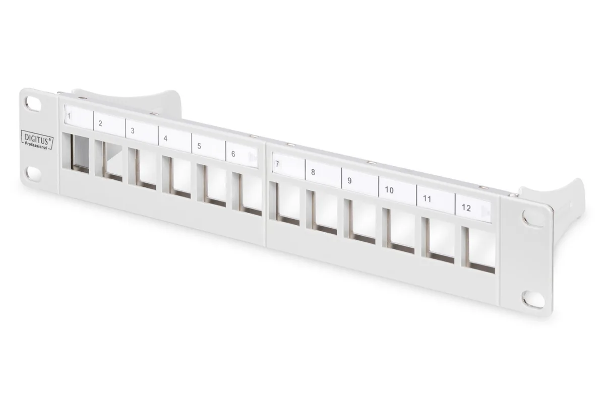 Рама DIGITUS 10", 1U, для складальної патч-панелі 12 портів, сіра