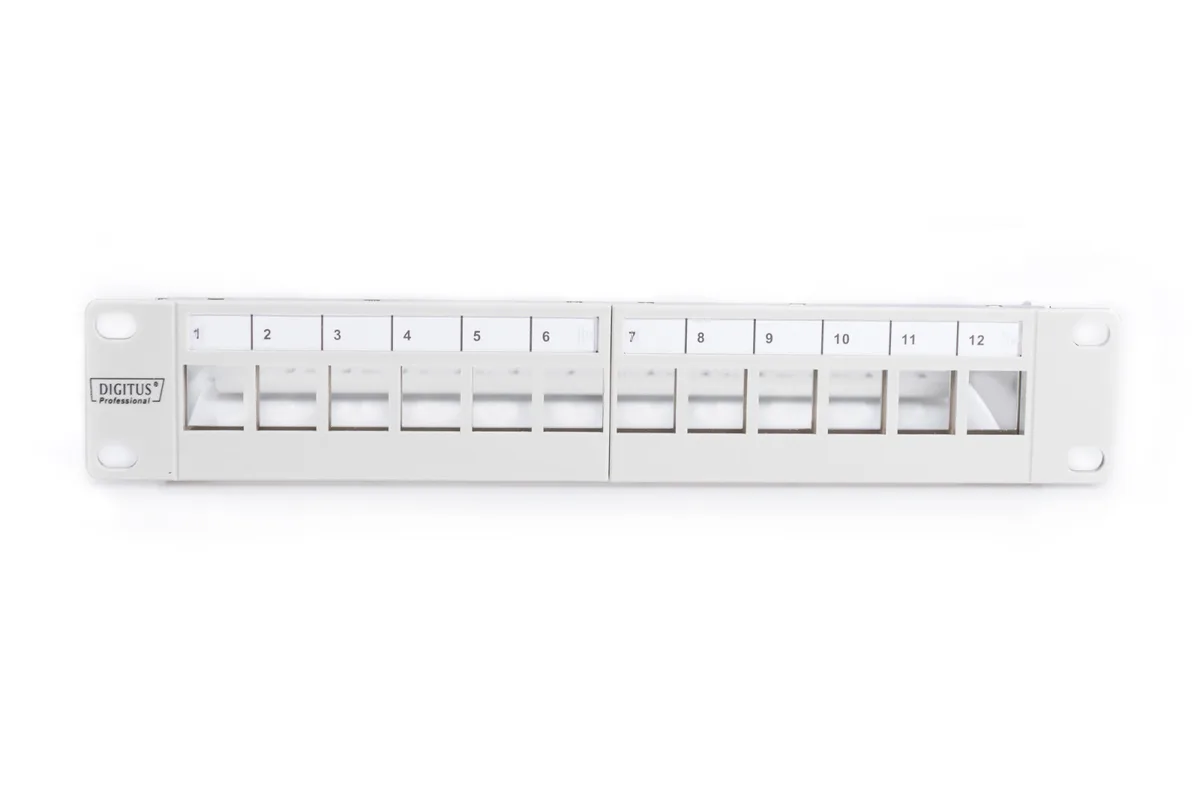 Рама DIGITUS 10", 1U, для складальної патч-панелі 12 портів, сіра