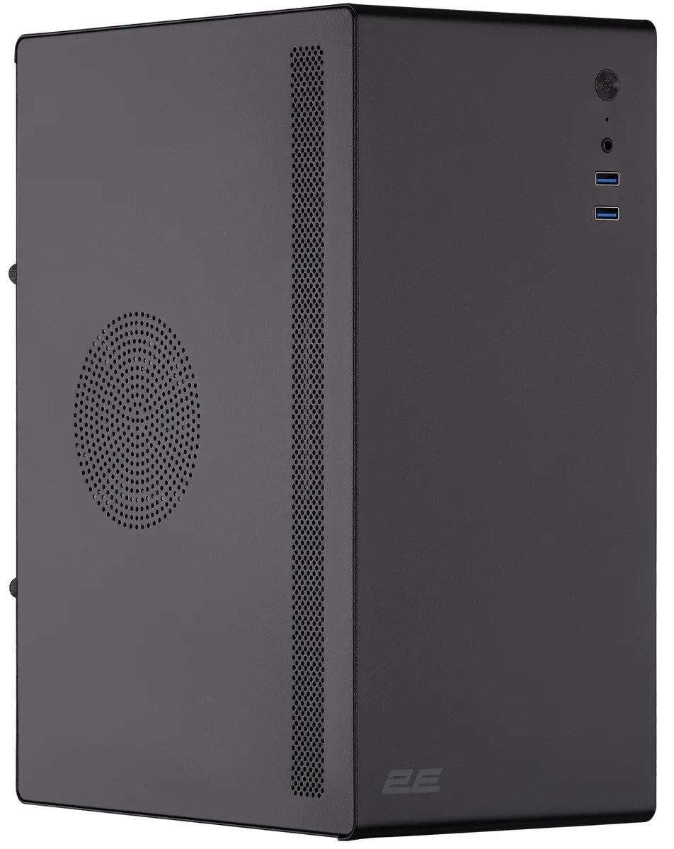 Корпус 2E mini tower чорний з БЖ 400 Вт 2xUSB3.0 1x80мм для mATX mini-ITX