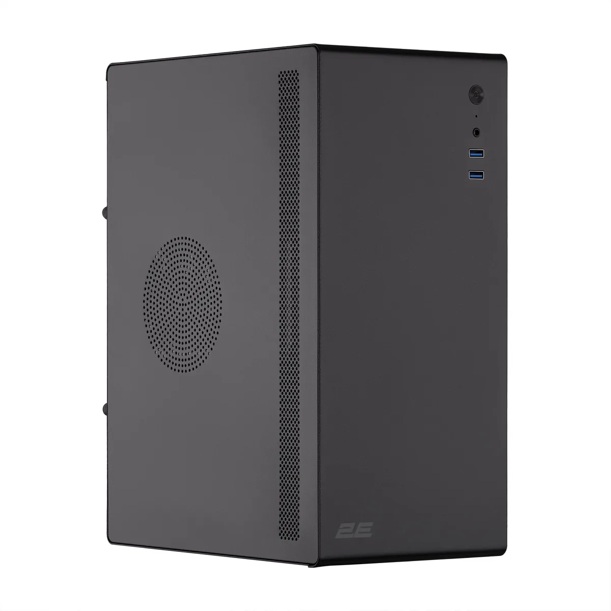 Корпус 2E mini tower чорний з БЖ 400 Вт 2xUSB3.0 1x80мм для mATX mini-ITX