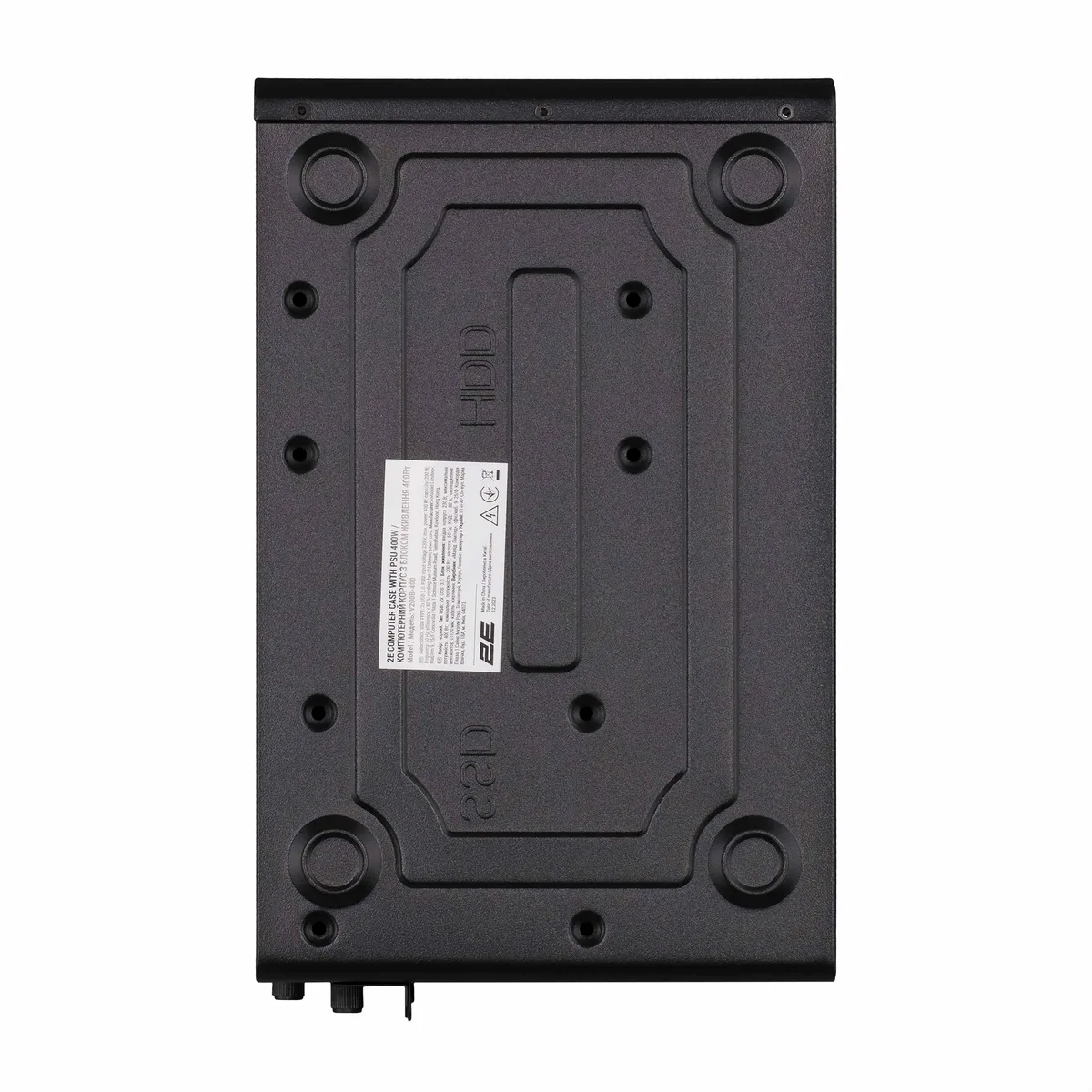 Корпус 2E mini tower чорний з БЖ 400 Вт 2xUSB3.0 1x80мм для mATX mini-ITX