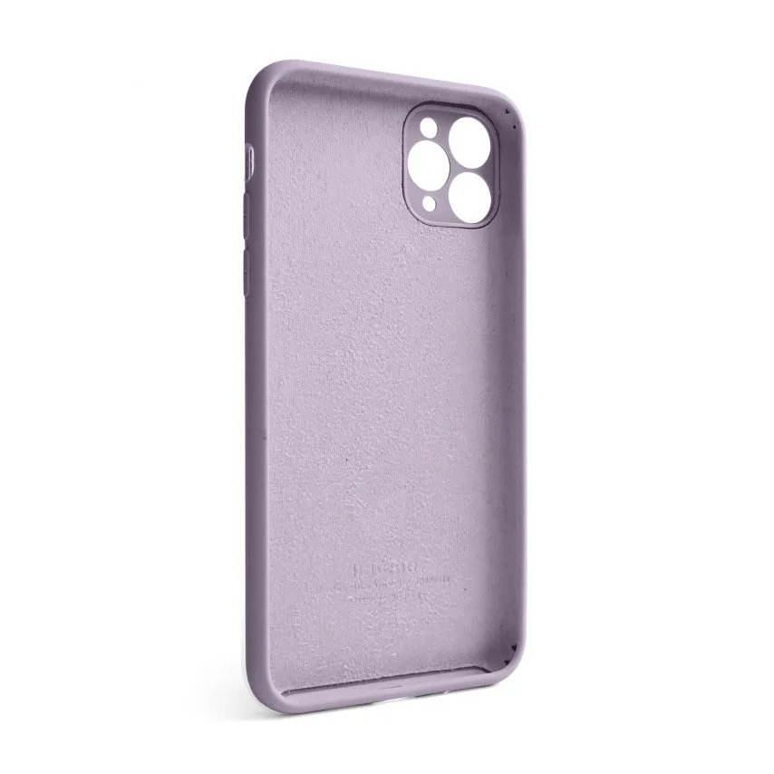 Чохол силіконовий для iPhone 11 Pro Max  фіолетовий закрита камера