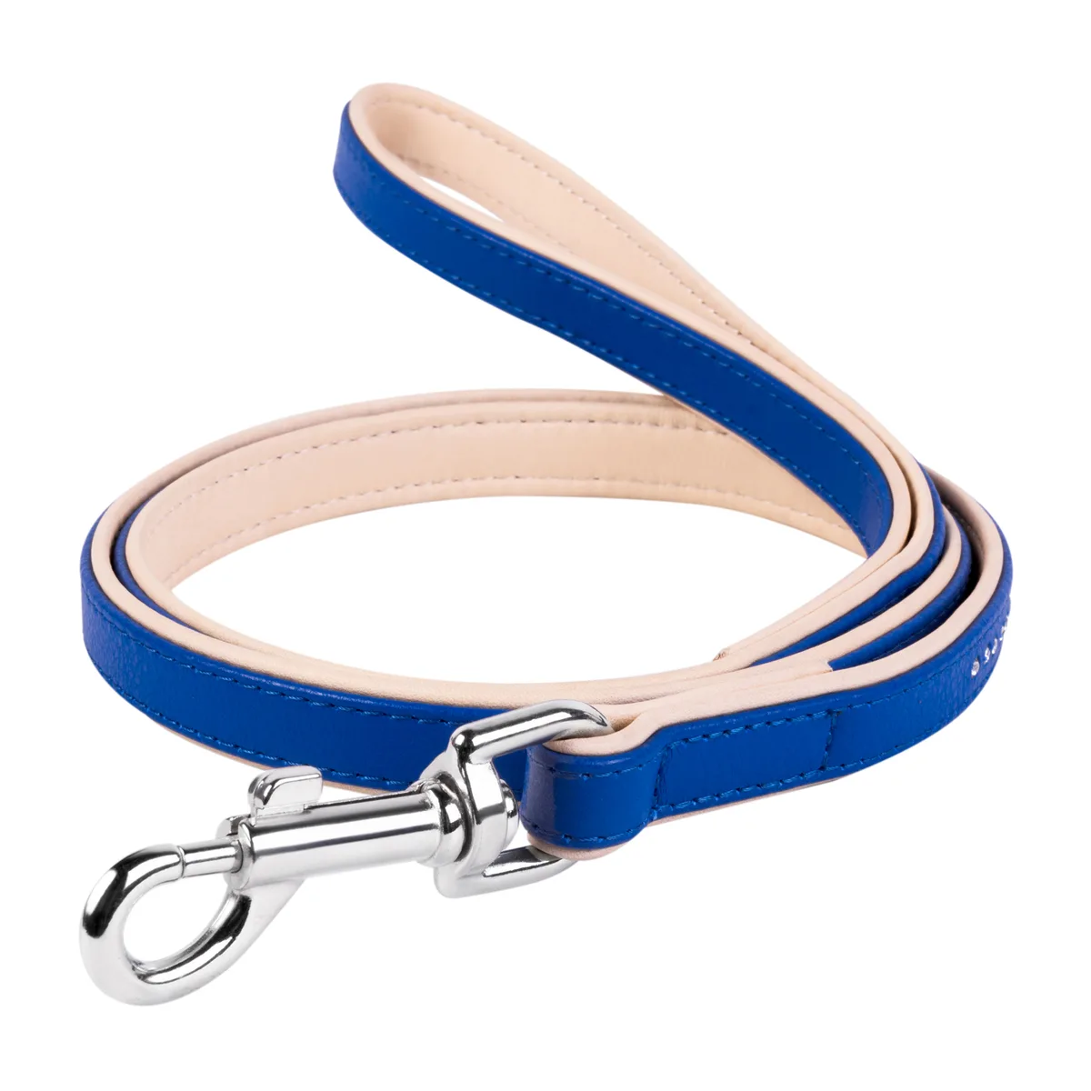 Повідець WAUDOG CoLLaR Brilliance 13мм x 122см шкіра синій