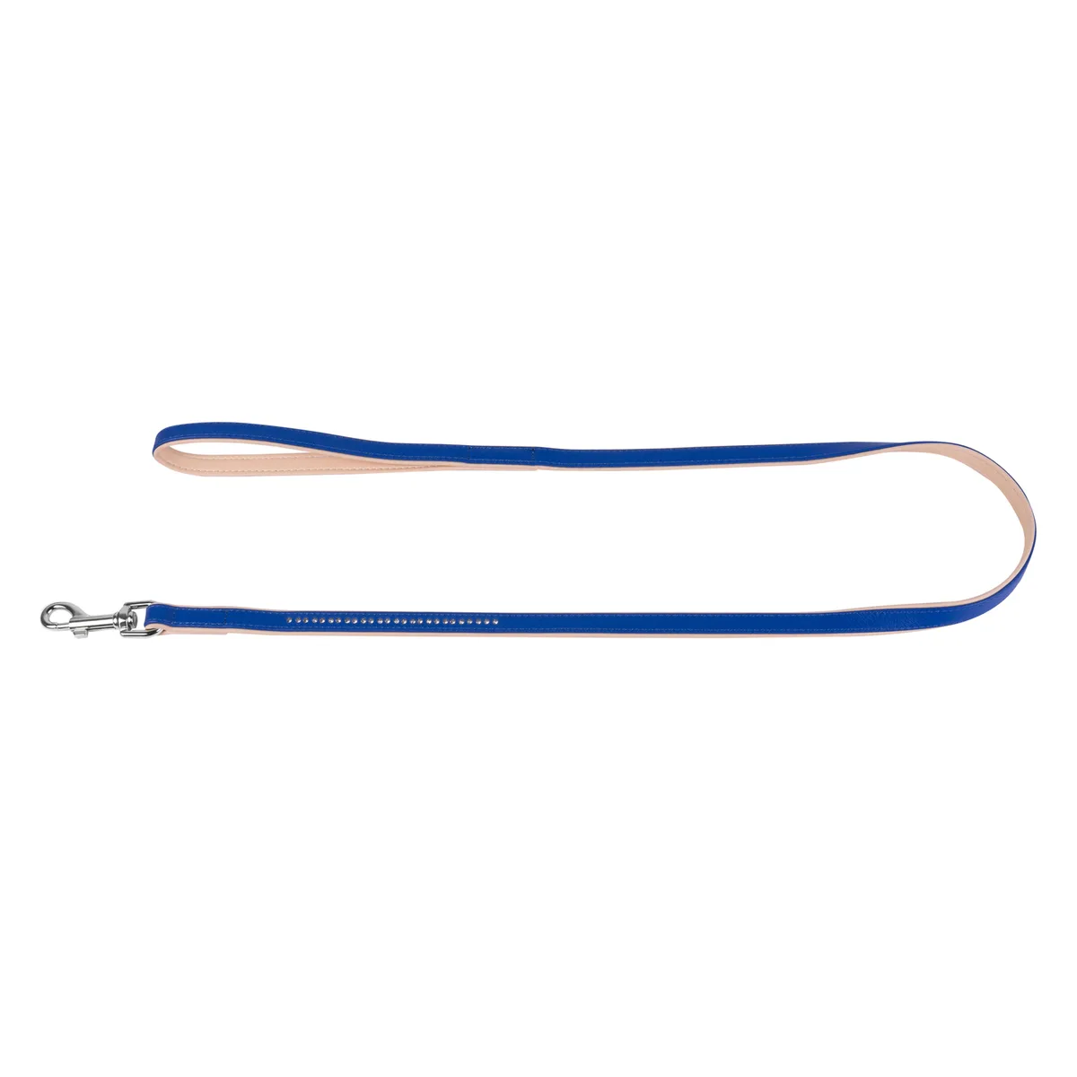 Повідець WAUDOG CoLLaR Brilliance 13мм x 122см шкіра синій
