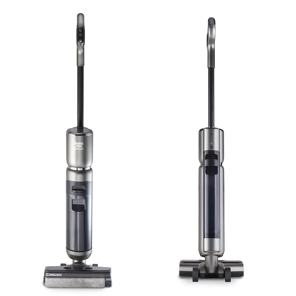 Бездротовий пилосос Thomas AQUA FLOORCLEANER CORDLESS, 150Вт, контейнер 0,75л, автоматичний режим роботи до 35 хв, вага 4 кг.