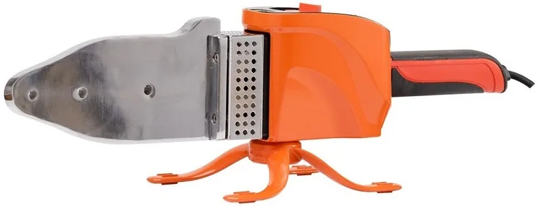 Паяльник для пластикових труб Tekhmann TPW-2406, 2400 Вт, температура 50-300°C, насадки 20, 25, 32, 40, 50, 63 мм, вага 4 кг.