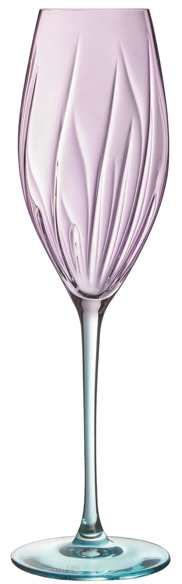 Набір келихів Cristal d'Arques Swirly кришталеве скло 210 мл 4 шт для шампанського