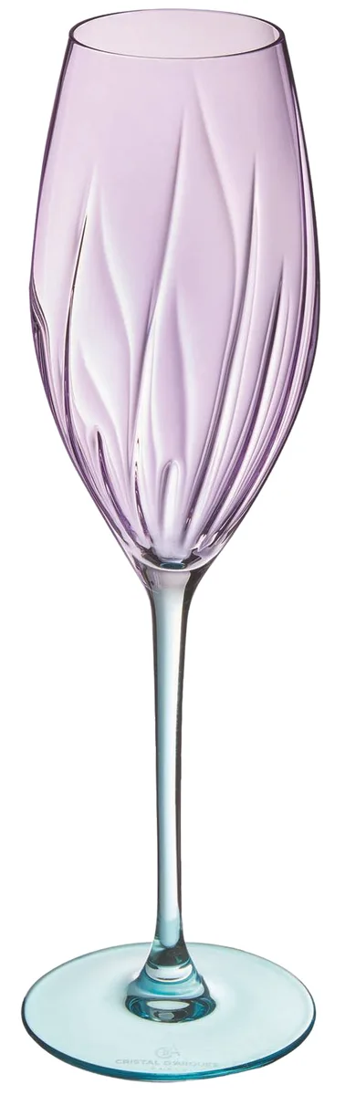 Набір келихів Cristal d'Arques Swirly кришталеве скло 210 мл 4 шт для шампанського