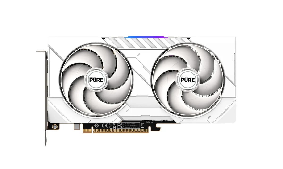 Відеокарта SAPPHIRE Radeon RX 9060 XT 16GB GDDR6 PURE GAMING OC білий
