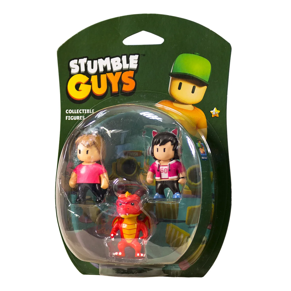 Набір фігурок Stumble Guys полімер 5 см Оператор Джина Дракон Інферно Міс Стамбл