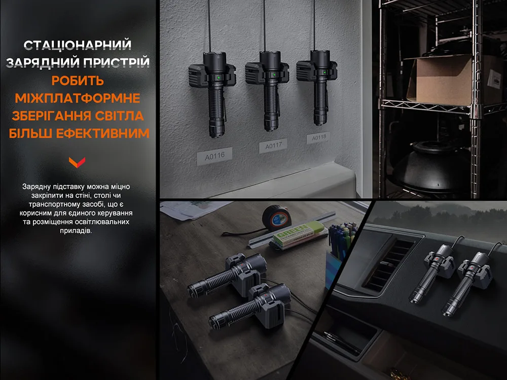 Ліхтар Fenix професіональний ручний алюмінієвий 156х40х26 мм чорний з магнітною зарядкою