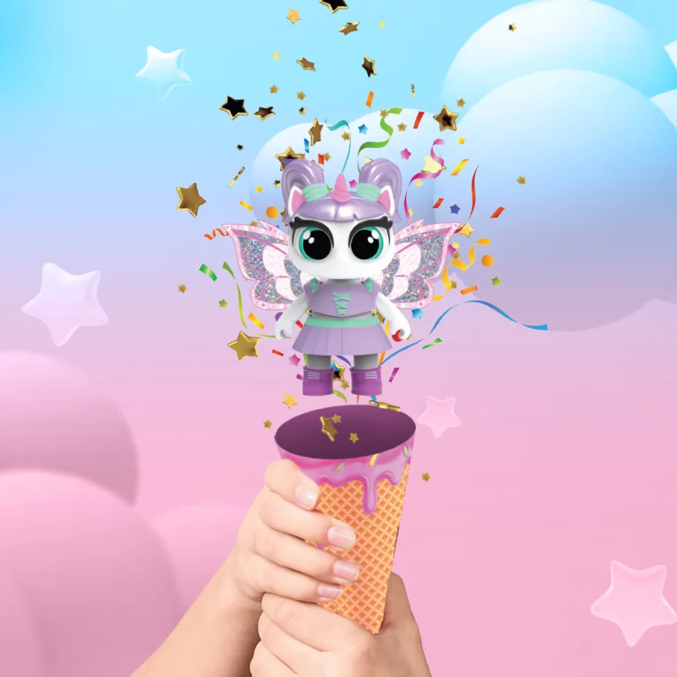 Игровой набор с фигуркой единорога ProDobro пластик 8 см розовый