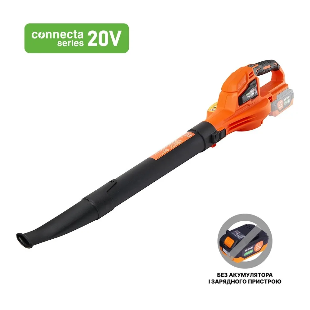Акумуляторний повітродув SEQUOIA SBLB2024, 20В, 241 км/год, 13500 об/хв, вага 1.1 кг (без батареї та зарядного пристрою)